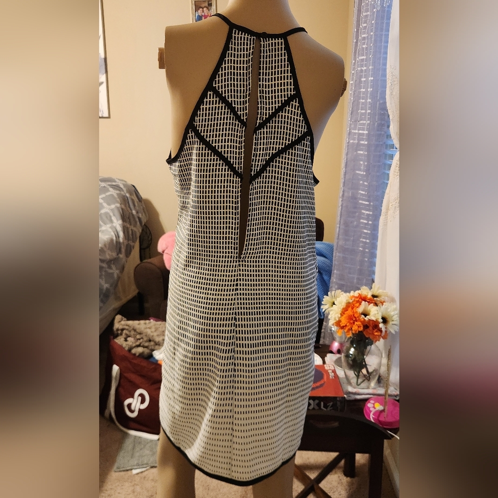 Forever 21 Black and White Backless Dress